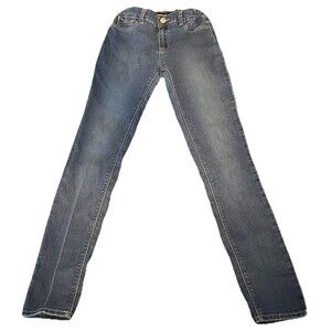 Jordache Super Skinny Jeans Adjustable Waist Stretch Denim Jeans Girl's 16 Slim